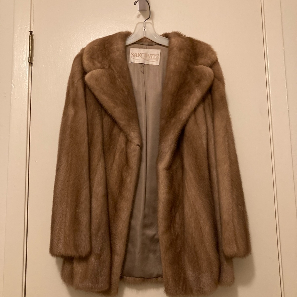 Genuine mink coat